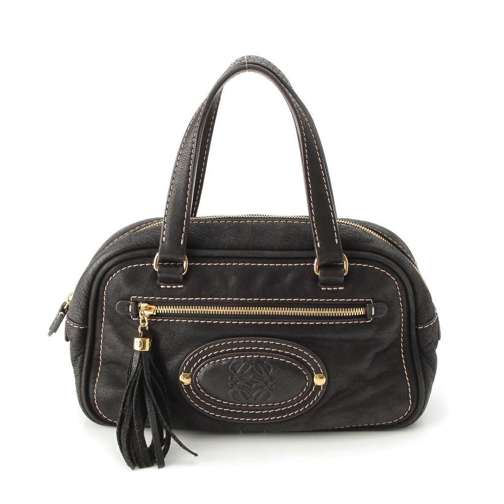 Loewe Madrid Fringe Tassel Handbag Black